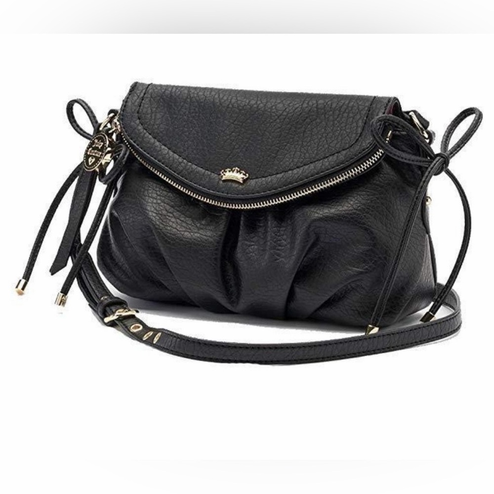 Vintage Juicy Couture Black and Pink Crossbody Bag